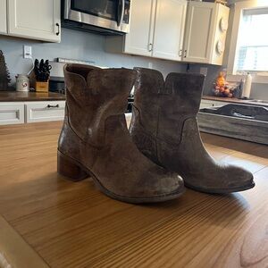 Rustic Brown Ankle Booties